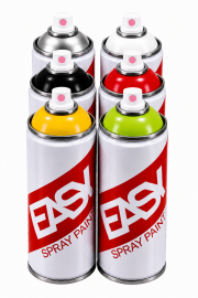 Аэрозольная краска EASY 520 мл набор 6 штук Светофор