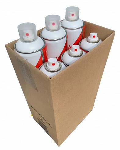 Набор аэрозольной краски EASY 1000 мл Белый 6 штук