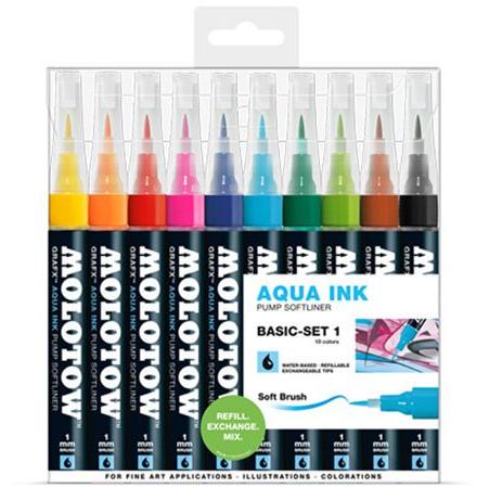 Набор маркеров Molotow GraFX Aqua Set 10шт