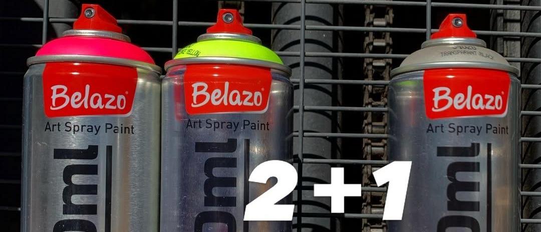 Акция 2+1 BELAZO в розничных магазинах Graffitimarket