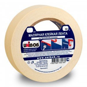 Лента Unibob малярная 50мм x 50м
