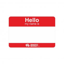 Стикер Hello My Name Is..8x12см
