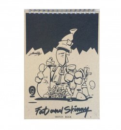 Скетчбук Fat&Skinny ZakMiniMonster A4 на пружине