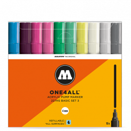 Набор акриловых маркеров Molotow One4All 227HS 4мм Basic-Set 3 10 штук