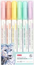 Набор фломастеров Zeyar пастельных Macaron 6 штук