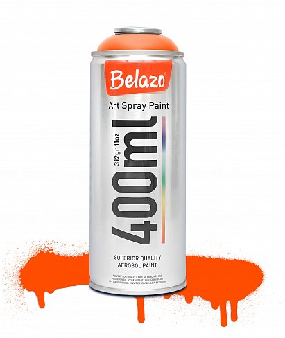 Аэрозольная краска Belazo Art Spray Fluorescent Флуоресцентная 400 мл