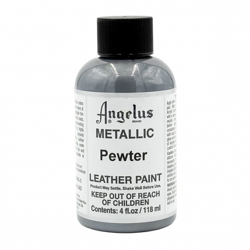 Краска акриловая для кожи и ткани Angelus Металлик 118 мл