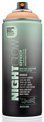 Краска фосфоресцентная Montana NightGlow Orange 400 мл