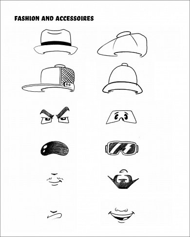 Книга - раскраска Characters for beginners