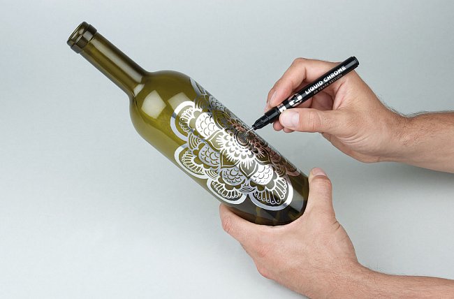 Маркер перманентный Molotow Liquid Chrome зеркальный эффект 4 мм