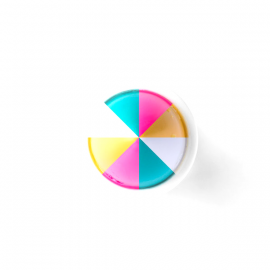 Маркер восковой HandMixed Fruit Salad белый-желтый-розовый-зеленый