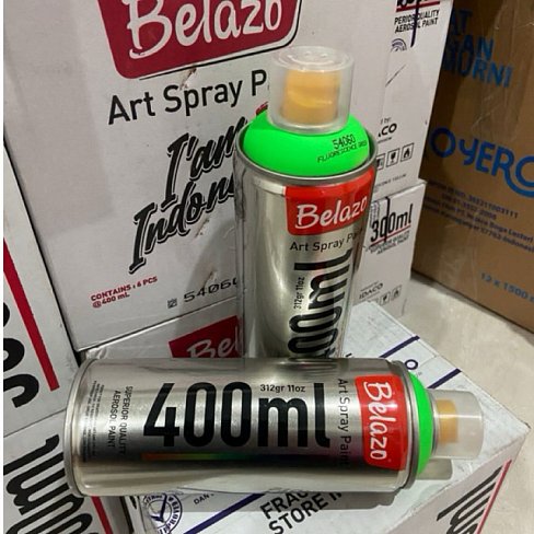 Аэрозольная краска Belazo Art Spray Fluorescent Флуоресцентная 400 мл