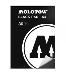 Скетчбук Molotow A4 Black Pad 21 x 29,7 см