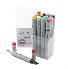 Набор маркеров Fat&Skinny Brush Main II 12 штук