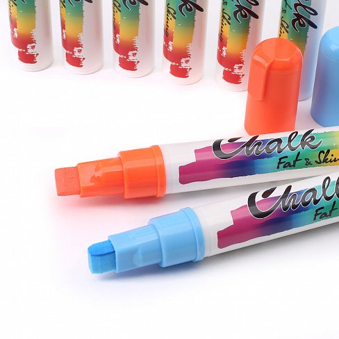 Маркер Fat&Skinny 10мм меловой