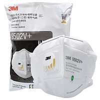 Противопыльный респиратор с клапаном 9502V+ FFP2