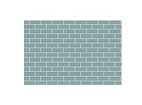 Стикер Brick Wall серый 8x12 см