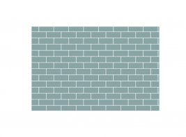 Стикер Brick Wall серый 8x12 см