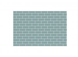 Стикер Brick Wall серый 8x12 см