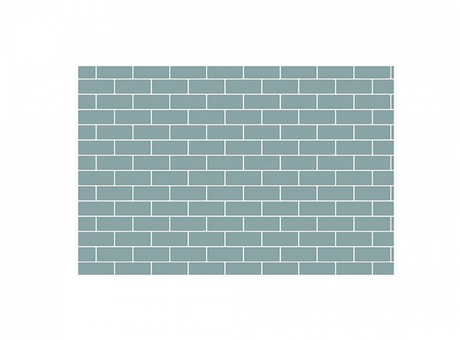 Стикер Brick Wall серый 8x12 см