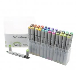 Набор маркеров Fat&Skinny Brush 36 штук