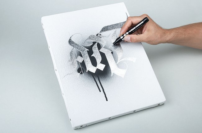 Маркер перманентный Molotow Liquid Chrome зеркальный эффект 2 мм