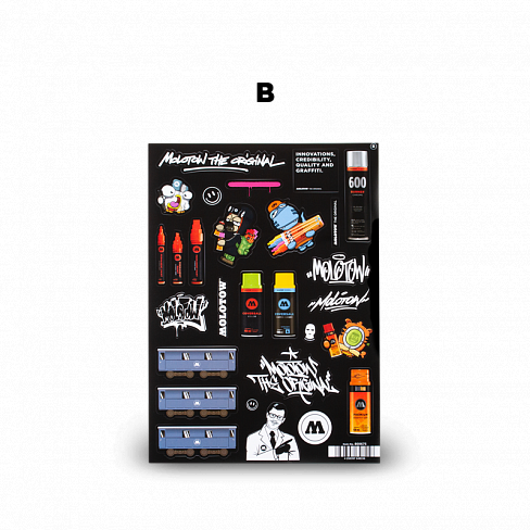 Наклейки Molotow Set B