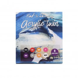 Набор акриловых маркеров Fat&Skinny Acrylic Twin New Year 8 штук