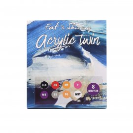 Набор акриловых маркеров Fat&Skinny Acrylic Twin New Year 8 штук