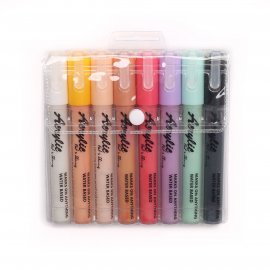 Набор акриловых маркеров Fat&Skinny Pastel 8 штук