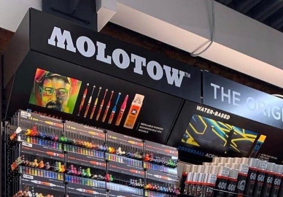 Стенд Molotow в Graffitimarket Дмитровская