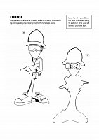 Книга - раскраска Characters for beginners