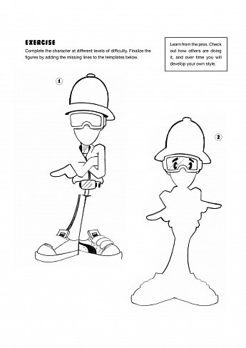 Книга - раскраска Characters for beginners