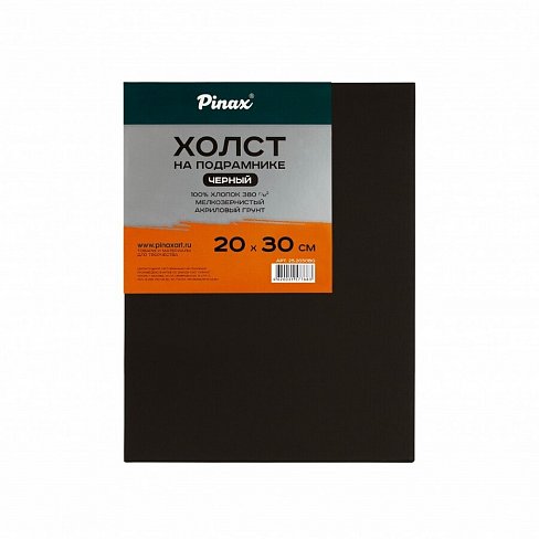 Холст на подрамнике PINAX черный 20x30см