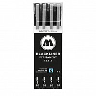 Набор перманентных линеров Molotow Blackliner Set 2
