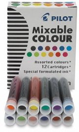 Картридж для ручки Pilot 12шт разноцветные