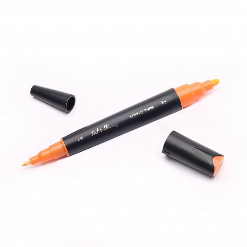 Маркер двусторонний акриловый Fat&Skinny Acrylic Twin 1 мм / 4 мм