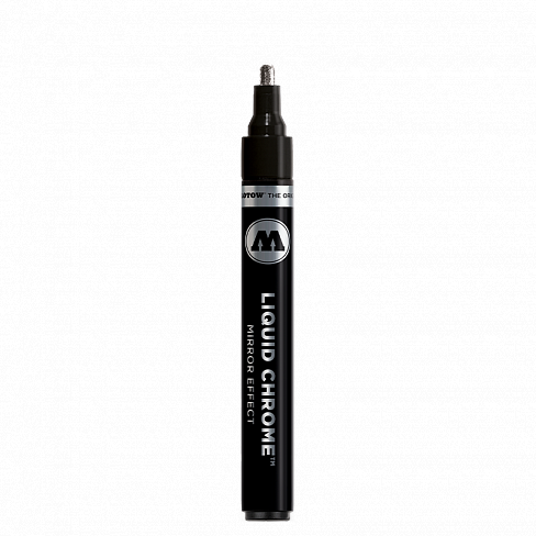 Маркер перманентный Molotow Liquid Chrome зеркальный эффект 4 мм