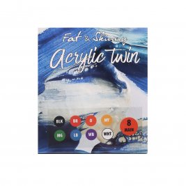 Набор акриловых маркеров Fat&Skinny Acrylic Twin Main 8 штук