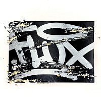 Набор наклеек Flux Eggshell черный 50 штук