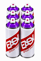 Аэрозольная краска EASY 520 мл набор 6 штук фиолетовая