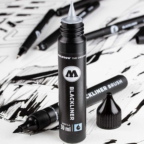 Заправка Molotow Blackliner Brush 30 мл