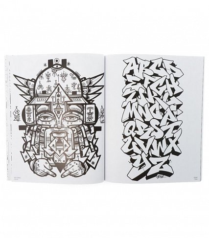 Книга American Graffiti Coloring Book