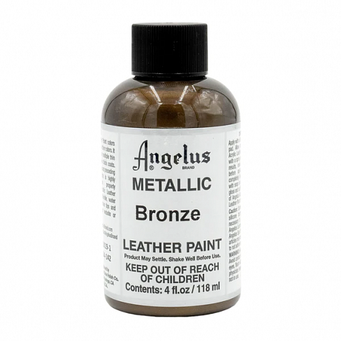 Краска акриловая для кожи и ткани Angelus Металлик 118 мл
