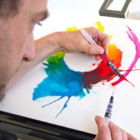 Маркер-кисть пустой Aqua Sqeeze 7мм под заправку