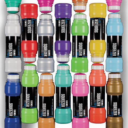 Маркер сквизер перманентный Grog Paint 25 мм