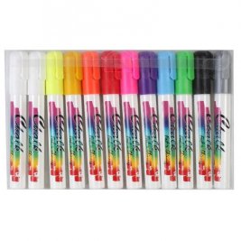 Набор меловых маркеров Fat&Skinny 2-5мм 12 штук