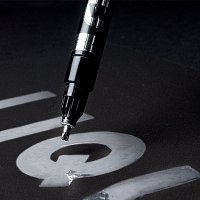 Маркер перманентный Molotow Liquid Chrome Calligraphy зеркальный эффект 3мм