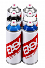 Аэрозольная краска EASY 520 мл набор 6 штук Морской