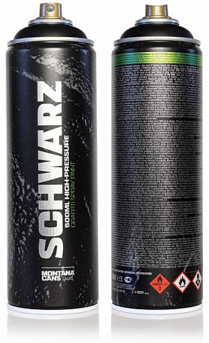 Аэрозольная краска Montana SCHWARZ 500мл